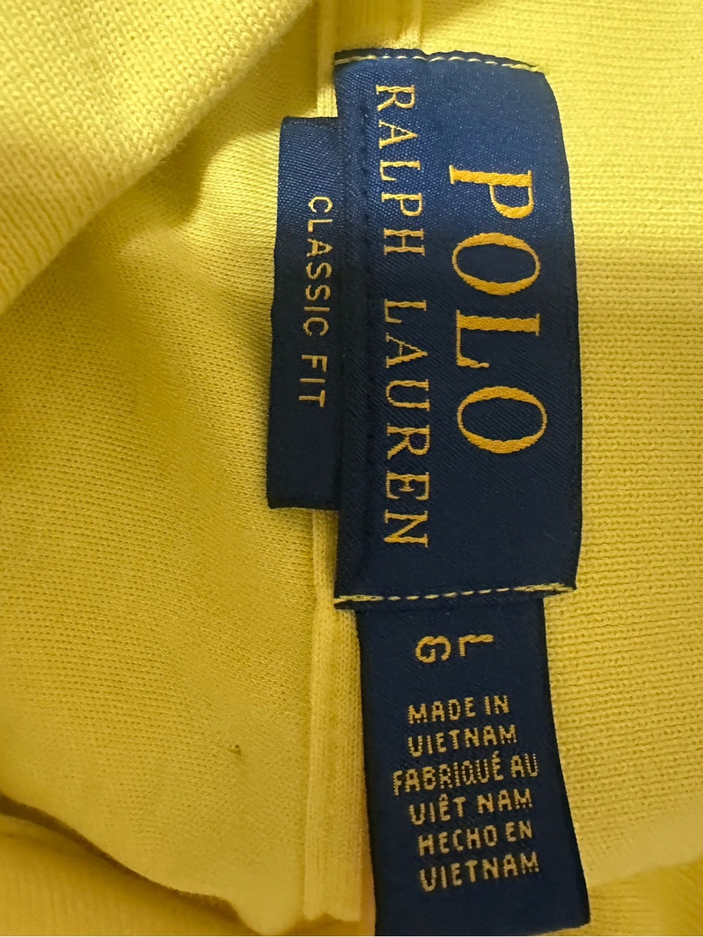 Polo Ralph Lauren Men’s Classic Fit Yellow L - Picture 7 of 8